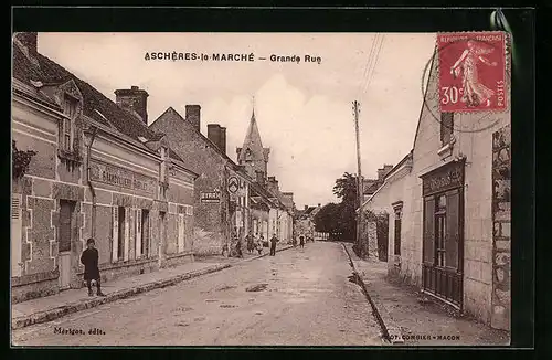 AK Aschères-le-Marché, Grande Rue