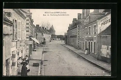 AK Sully-sur-Loiret, Rue du Faubourg-St-Germain
