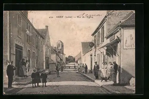 AK Auxy, Rue de l`Eglise
