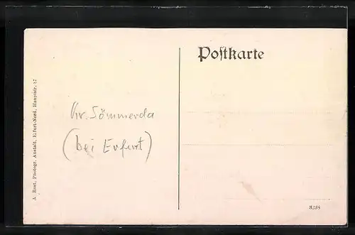 AK Witterda, Fell- u. Darmhandlung v. Eduard Köhler