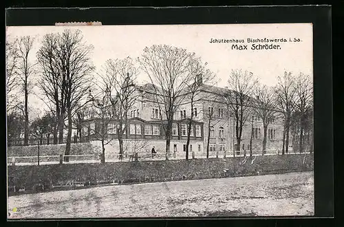 AK Bischofswerda i. Sa., Gasthaus Schützenhaus