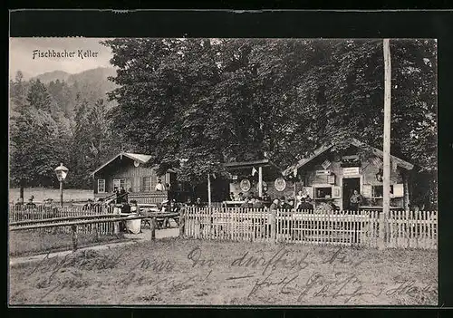 AK Fischbach / Inn, Gasthaus Fischbacher Sommerkeller