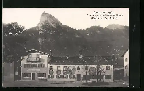 AK Oberammergau, Gasthaus zum Weissen Ross