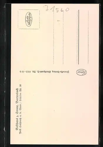 AK Bartenbach a. d. Murr, Gasthaus zur Sonne