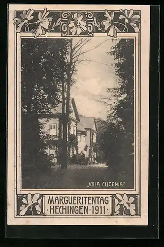 AK Hechingen, Margueritentag 1911, Villa Eugenia