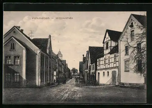 AK Volkmarsen, Sicht in die Wittmarstrasse