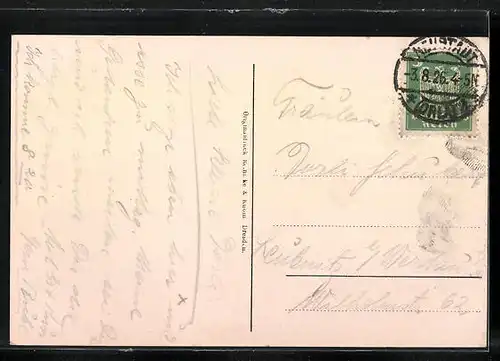 AK Neustadt / Orla, Bismarckstrasse mit Kaiserl. Postamt