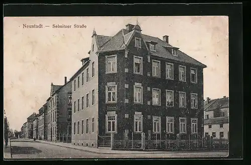 AK Neustadt, Böttcherei von Max Schierz in der Sebnitzer Strasse