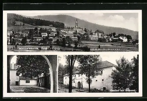 AK Hohenwarth, Gasthaus und Brauerei, Totalansicht