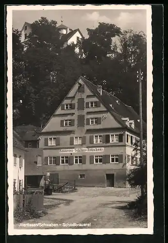 AK Illertissen /Schwaben, Brauerei Schloss-Bräuhaus
