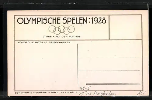 AK Amsterdam, Olympia 1928, Italienische Fussballmannschaft