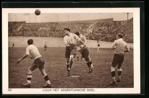 AK Amsterdam, Olympia 1928, Spiel der Argentinischen Fussballmannschaft