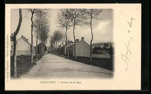 AK Triguères, Avenue de la Gare