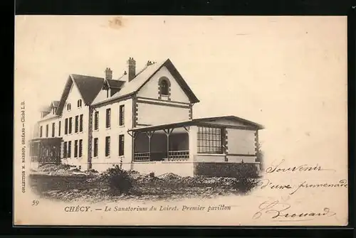 AK Chécy, Le sanatorium de Loiret, Premier Pavillon