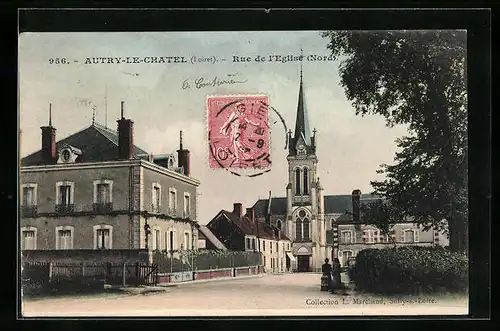 AK Autry-le-Chatel, Rue de l`Eglise (Nord)