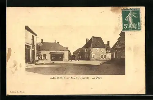 AK Dammarie-sur-Loing, La Place