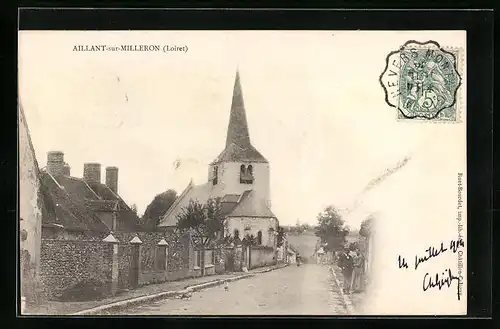 AK Aillant-sur-Milleron, Rue de Eglise