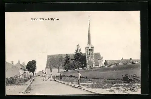 AK Pannes, L`Église, Rue