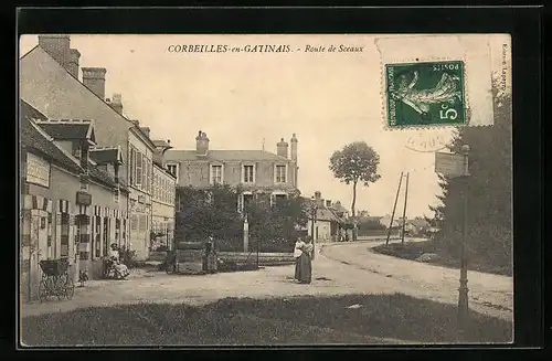 AK Corbeilles-en-Gatinais, Route de Sceaux