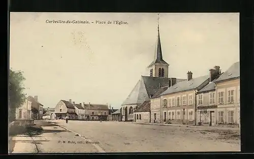 AK Corbeilles-en-Gatinais, Place de l`Eglise
