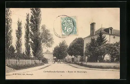 AK Corbeilles-en-Gatinais, Route de Montargis