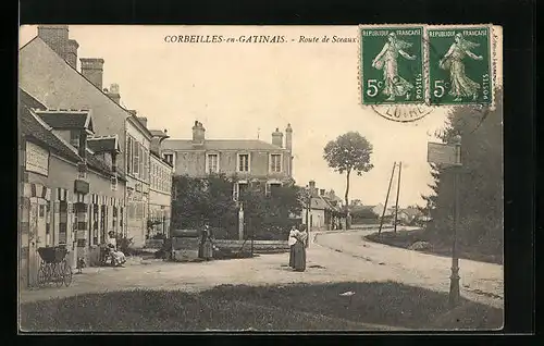 AK Corbeilles-en-Gatinais, Route de Sceaux