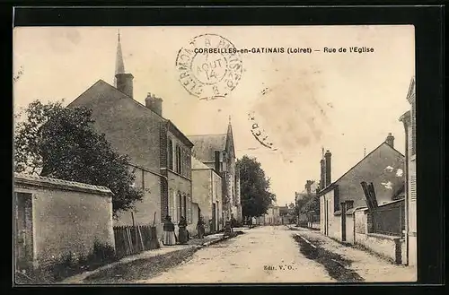 AK Corbeilles-en-Gatinais, Rue de l`Eglise