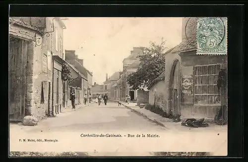 AK Corbeilles-en-Gatinais, Rue de la Mairie