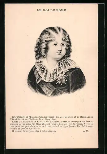 AK Le Roi de Rome, Napoleon als kleiner Knirps