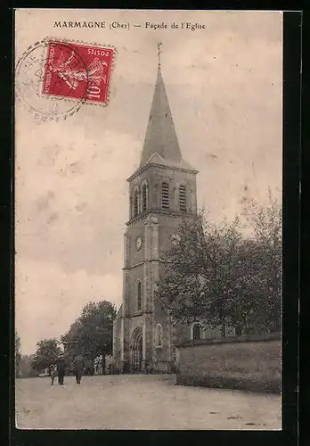 AK Marmagne, Facade de l`Eglise