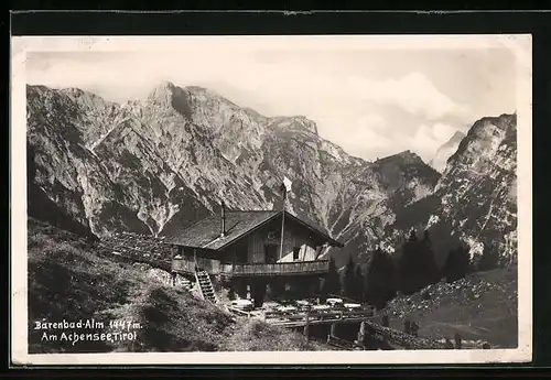 AK Pertisau am Achensee, Bärenbad-Alm mit Gasthaus