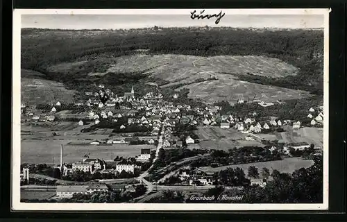 AK Grunbach /Remstal, Fliegeraufnahme der Ortschaft
