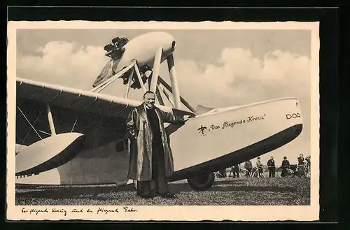 AK Wasserflugzeug Das fliegende Kreuz