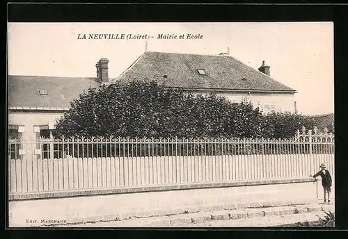 AK La Neuville, Mairie et Ecole