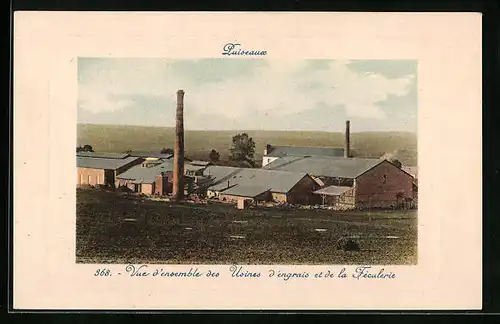 AK Puiseaux, Vue d`ensemble des Usines d`engrais et de la Féculerie