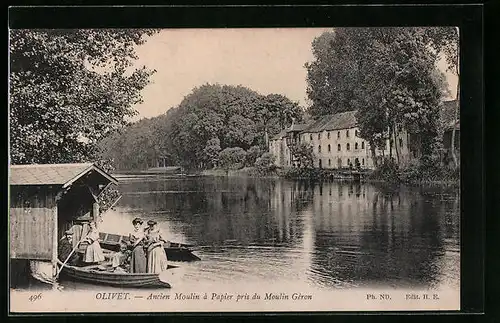 AK Olivet, Ancien Moulin à Papier pris du Moulin Géron