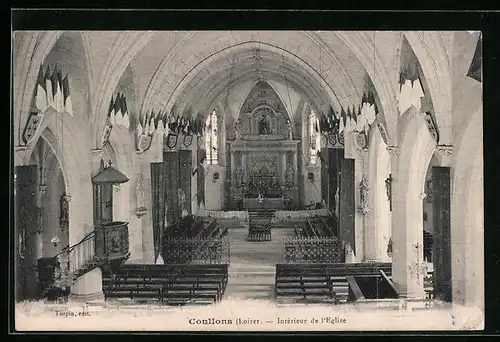 AK Coullons, Intérier de l`Eglise