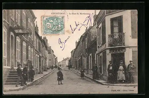 AK Courtenay, La Rue du Martineau