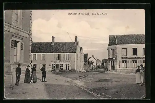 AK Dordives, Rue de la Gare