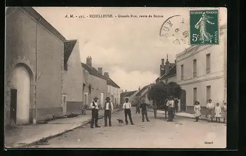 AK Echilleuse, Grande Rue, route de Boesse