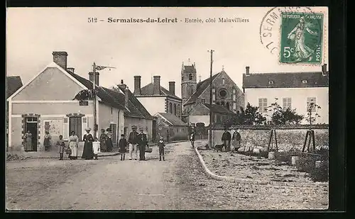 AK Sermaises-du-Loiret, Entree, cote Mainvilliers