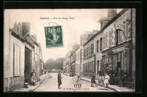 AK Lorris, Rue du Bourg Neuf