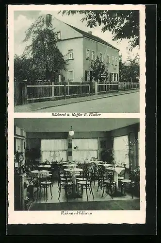 AK Rähnitz-Hellerau, Bäckerei und Cafe von B. Fischer