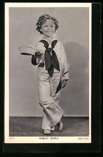 AK Schauspielerin Shirley Temple im Matrosenanzug