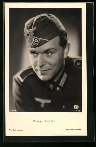 AK Schauspieler Gustav Fröhlich in Uniform