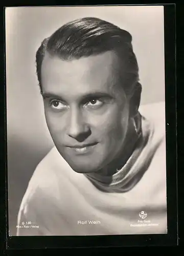 AK Schauspieler Rolf Weih im weissen Pullover