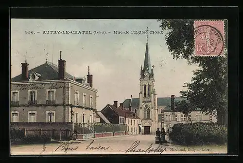 AK Autry-le-Chatel, Rue de l`Eglise (Nord)