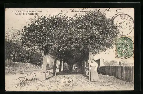 AK Beaulieu, Allee des Tilleuls
