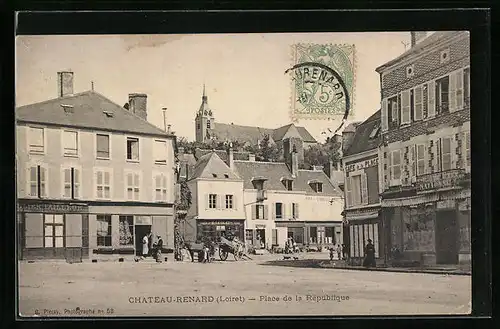 AK Chateau-Renard, Place de la Republique