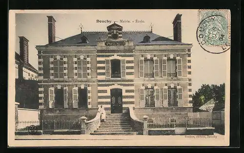 AK Douchy, Mairie. - Ecole
